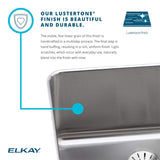 Elkay LRADQ2022553 Sink, 19.5" x 22" x 5.5", Lustrous Highlighted Satin/Stainless Steel