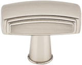 Jeffrey Alexander 519ABSB 1-9/16" Overall Length Antique Brushed Satin Brass Rectangle Delgado Cabinet Knob