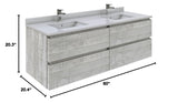 Fresca FCB31-3030ASH-CWH-U Modern Bathroom Vanity