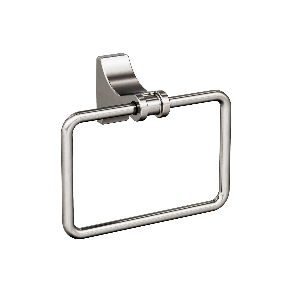 Amerock BH36052G10 Brushed Nickel Towel Ring 5-1/4 in (133 mm) Length Towel Holder Davenport Hand Towel Holder for Bathroom Wall Small Kitchen Towel Holder Bath Accessories