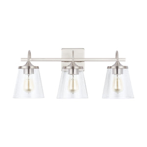 Capital Lighting 139132BN-496 Jayne 3 Light Vanity Brushed Nickel