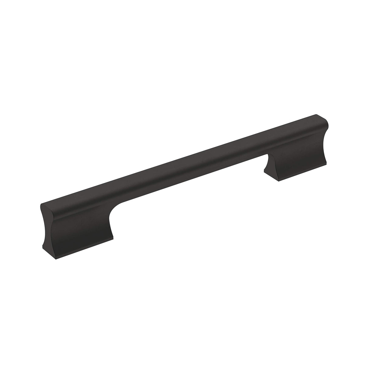 Amerock Cabinet Pull Matte Black 6-5/16 inch (160 mm) Center-to-Center Status 1 Pack Drawer Pull Cabinet Handle Cabinet Hardware