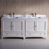 Fresca FCB20-3636GR-CWH-U Double Sink Cabinets with Sinks