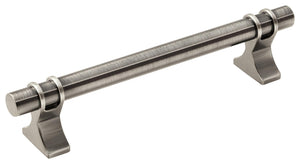 Amerock Cabinet Pull Gunmetal 5-1/16 inch (128 mm) Center to Center Davenport 1 Pack Drawer Pull Drawer Handle Cabinet Hardware