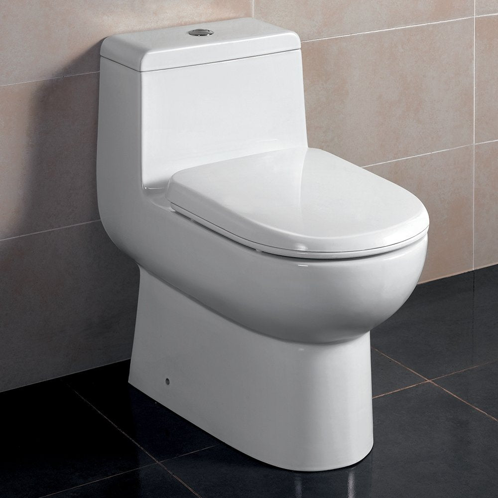 Fresca FTL2351 Fresca Antila One-Piece Dual Flush Toilet w/ Soft Close Seat