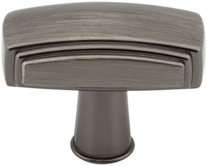 Jeffrey Alexander 519NI 1-9/16" Overall Length Polished Nickel Rectangle Delgado Cabinet Knob