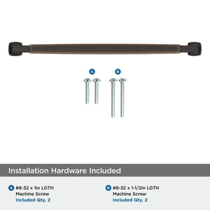 Amerock BP37400ORB Oil Rubbed Bronze Cabinet Pull 10-1/16 in (256 mm) Center-to-Center Cabinet Handle Stature Drawer Pull Kitchen Cabinet Handle Furniture Hardware