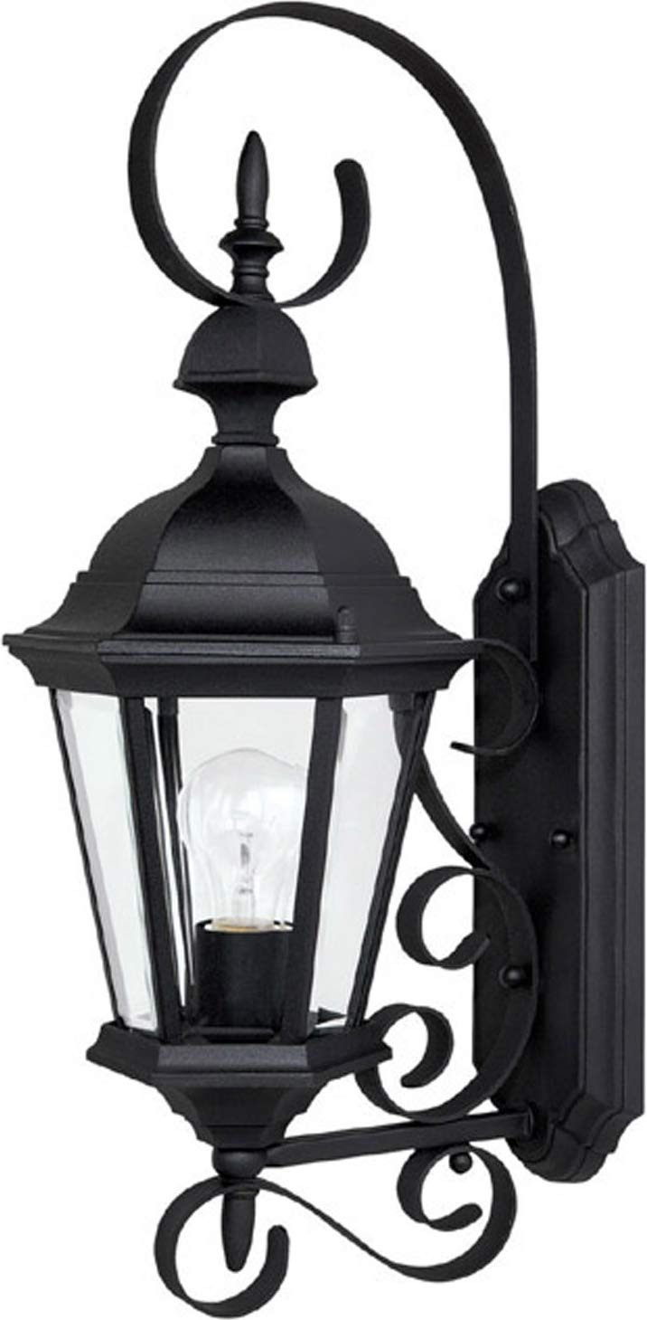 Capital Lighting 9721BK Carriage House 1 Light Outdoor Wall Lantern Black