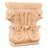Hardware Resources CAP3MP 6" W x 1-1/4" D x 6" H Maple Acanthus Capital