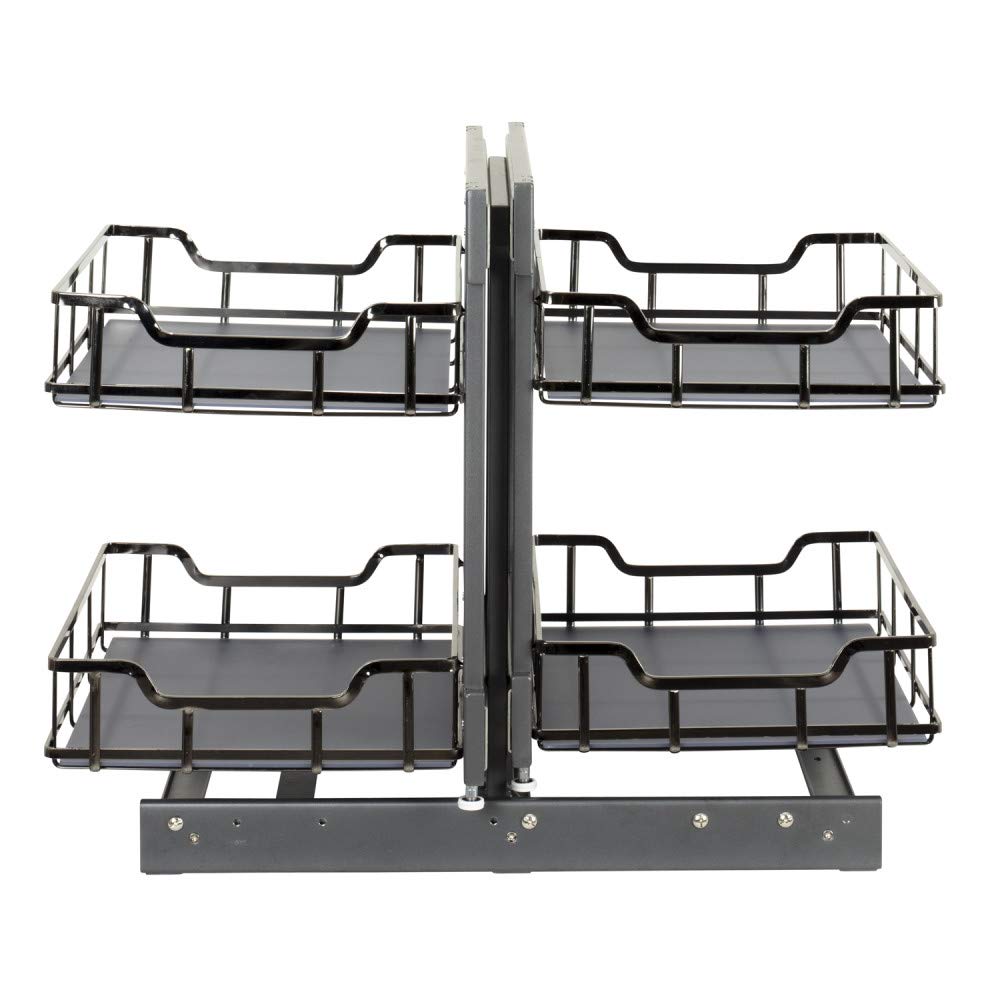 Hardware Resources SWS-BCS18BN 18" Black Nickel STORAGE WITH STYLE® Blind Corner Organizer