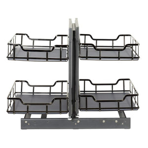 Hardware Resources SWS-BCS18BN 18" Black Nickel STORAGE WITH STYLE® Blind Corner Organizer
