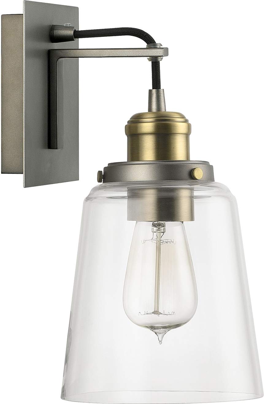 Capital Lighting 3711GA-135 Fallon 1 Light Sconce Graphite and Aged Brass