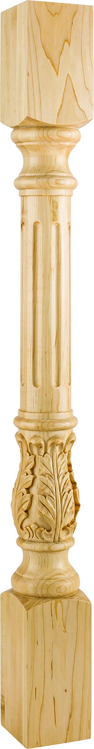 Hardware Resources P1S-CH 3-1/2" W x 1-3/4" D x 35-1/2" H Cherry Split Turned Post