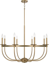 Capital Lighting 425181AD Rylann 8 Light Chandelier Aged Brass