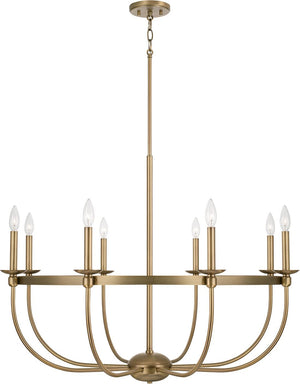 Capital Lighting 425181AD Rylann 8 Light Chandelier Aged Brass