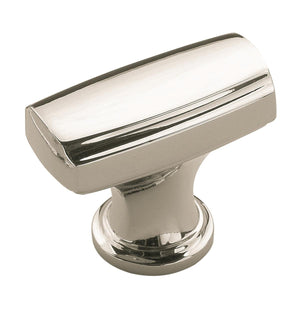 Amerock Cabinet Knob Polished Nickel 1-3/8 inch (35 mm) Length Highland Ridge 1 Pack Drawer Knob Cabinet Hardware