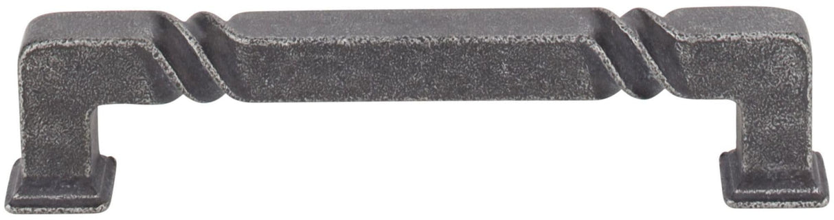 Jeffrey Alexander 602-128BLK 128 mm Center-to-Center Matte Black Rustic Twist Tahoe Cabinet Pull