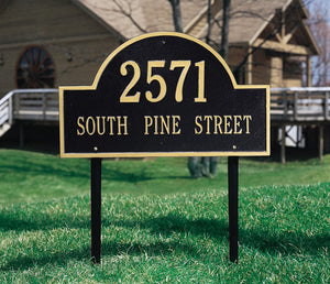 Whitehall 1002BG - Arch Marker - Estate Wall - Two Line