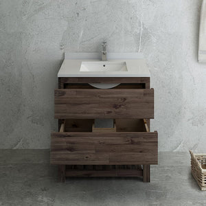 Fresca FCB3130ACA-FS-CWH-U Cabinet with Top and Sink
