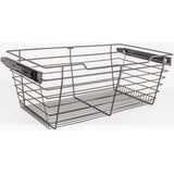Hardware Resources POB1-162311ORB Dark Bronze Closet Pullout Basket with Slides 16"D x 23"W x 11"H