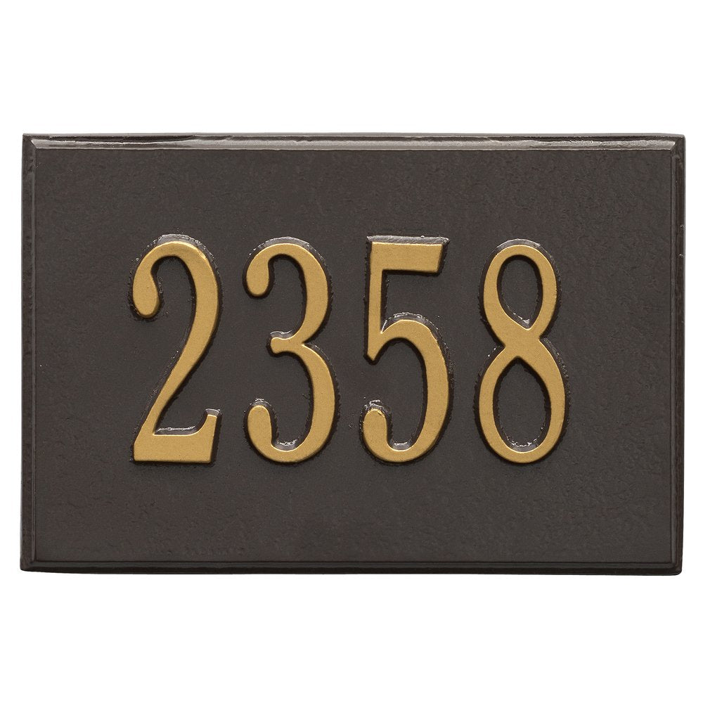Whitehall 1426OG - Wall Mailbox Plaque - Bronze/Gold
