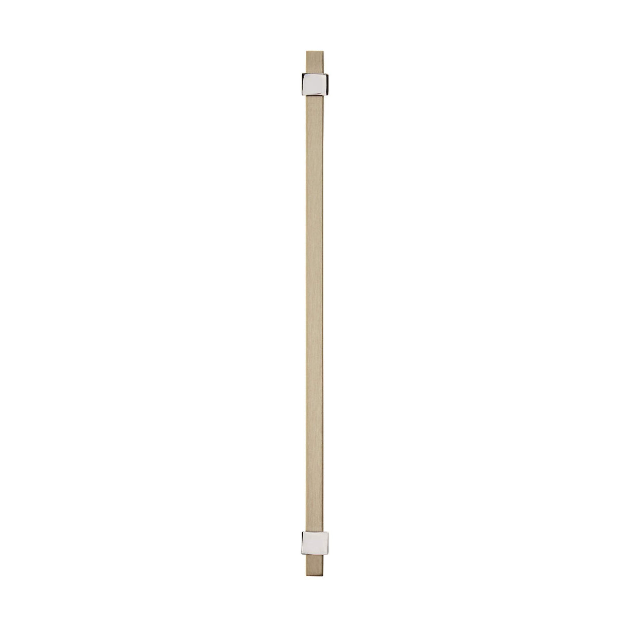 Amerock Cabinet Pull Silver Champagne/Polished Chrome 7-9/16 inch (192 mm) Center to Center Mulino 1 Pack Drawer Pull Drawer Handle Cabinet Hardware