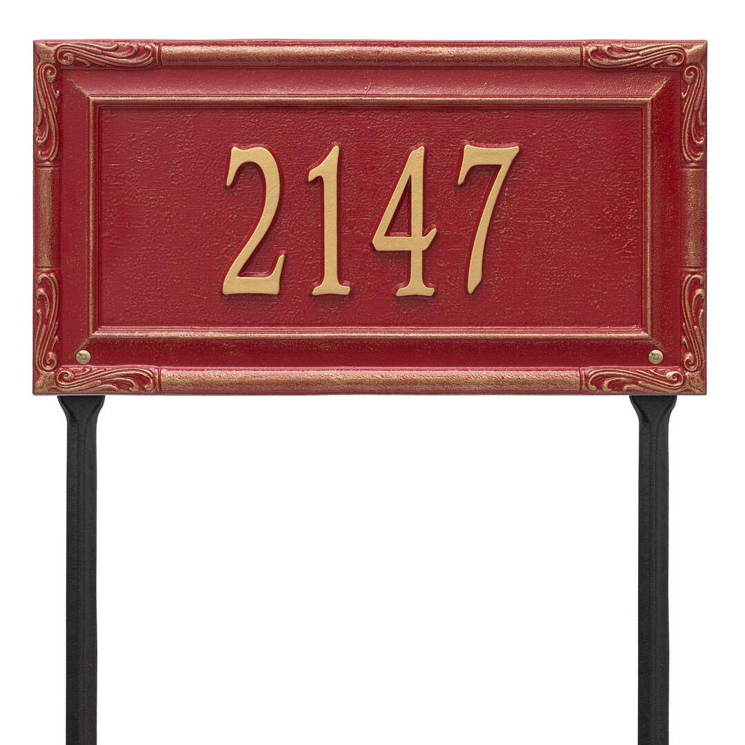 Whitehall 3288RG - Personalized Gardengate Plaque - Grande - Lawn - 1 line