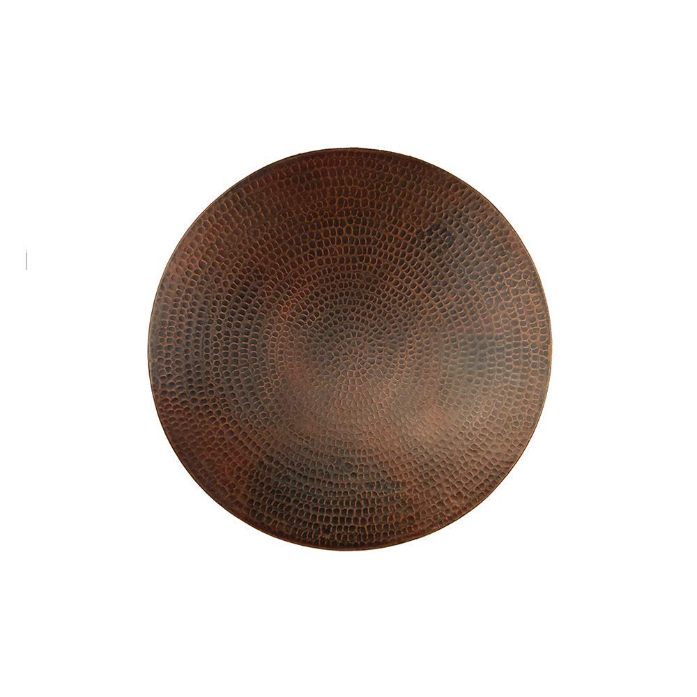 Premier Copper Products LS18DB 18-Inch Hand Hammered Copper Lazy Susan, Oil Rubbed Bronze