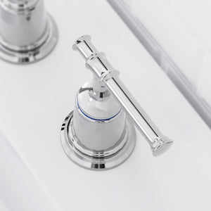 Classical 8 inch Bathroom Faucet, Bathroom faucets for Sink 3 Holes, Widespread Brushed Nickel Bathroom Faucet with Pop Up Drain and cUPC Lead-Free Hose (Brushed Nickel 2 Packs)