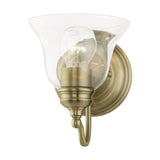 Livex Lighting 16931-01 Moreland 1 Light Vanity Sconce, Antique Brass