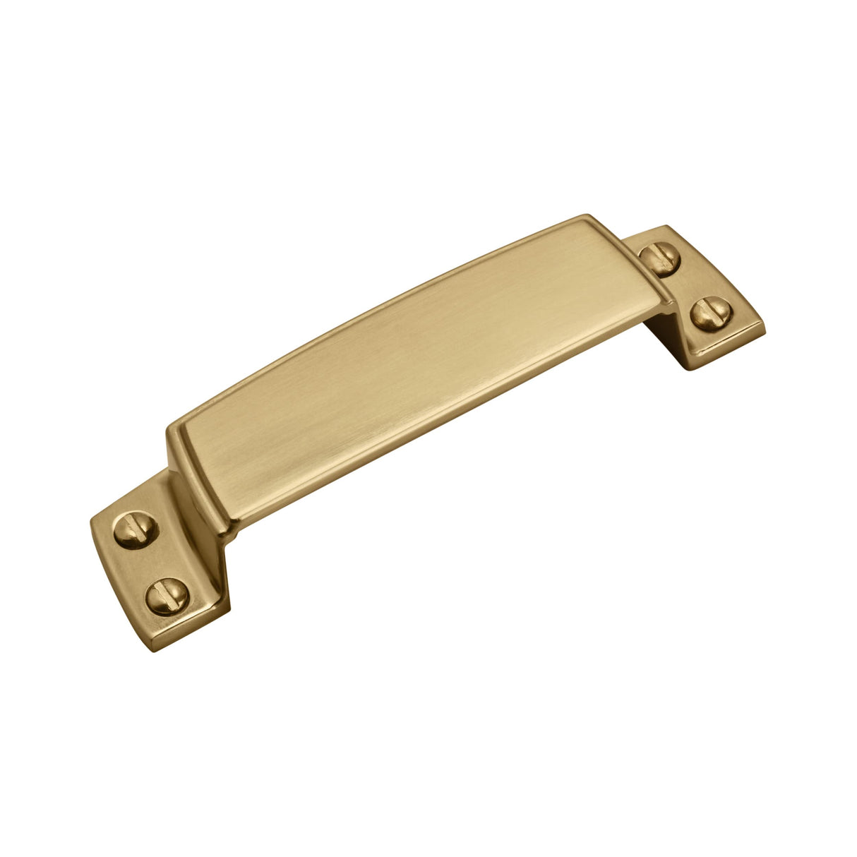Amerock Cabinet Cup Pull Champagne Bronze 3-1/2 inch (89 mm) Center to Center Highland Ridge 1 Pack Drawer Pull Drawer Handle Cabinet Hardware