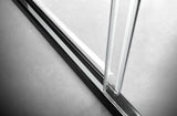 Elegant 48''×76'' Frameless Shower Door, Frameless Single Sliding Shower Door, 3/8”(10mm) Clear Tempered Glass, Stainless Steel Hardware with Towel Bar, in Polished Gold Finish