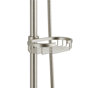 PULSE ShowerSpas 1011-III-BN Kauai III Shower System with 8" Rain Showerhead, 5-Function Hand Shower, Adjustable Slide Bar and Soap Dish, Brushed Nickel Finish