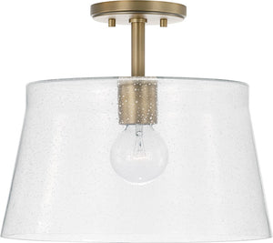 Capital Lighting 246911AD Baker 1 Light Pendant Aged Brass