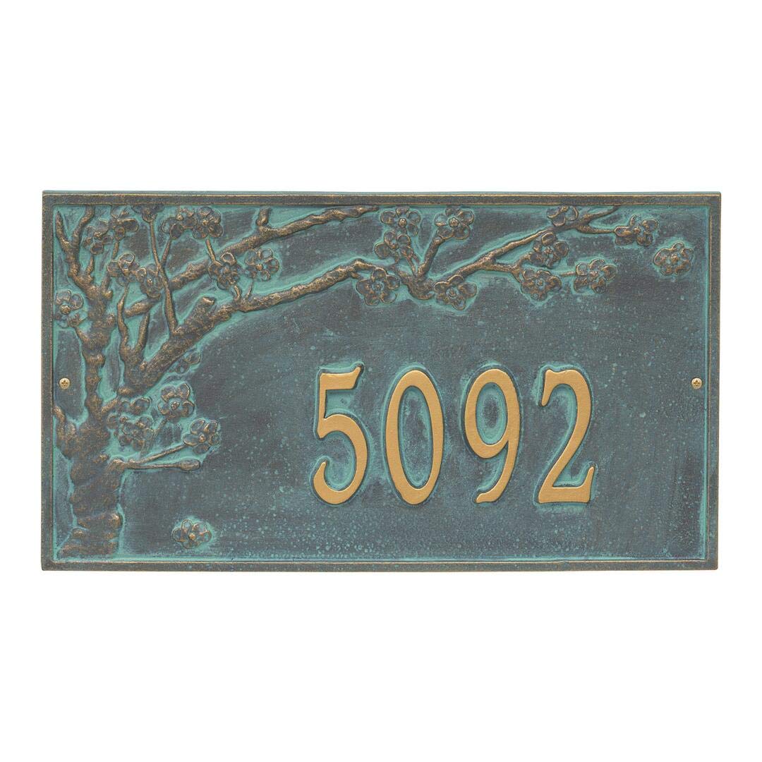 Whitehall 2519BV - Personalized Spring Blossom Plaque - Estate - Wall - 1 Line