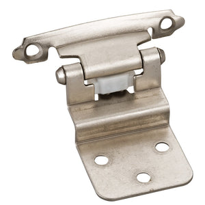 Hardware Resources P5922SN Traditional 3/8” Inset Hinge with Semi-Concealed Frame Wing - Satin Nickel