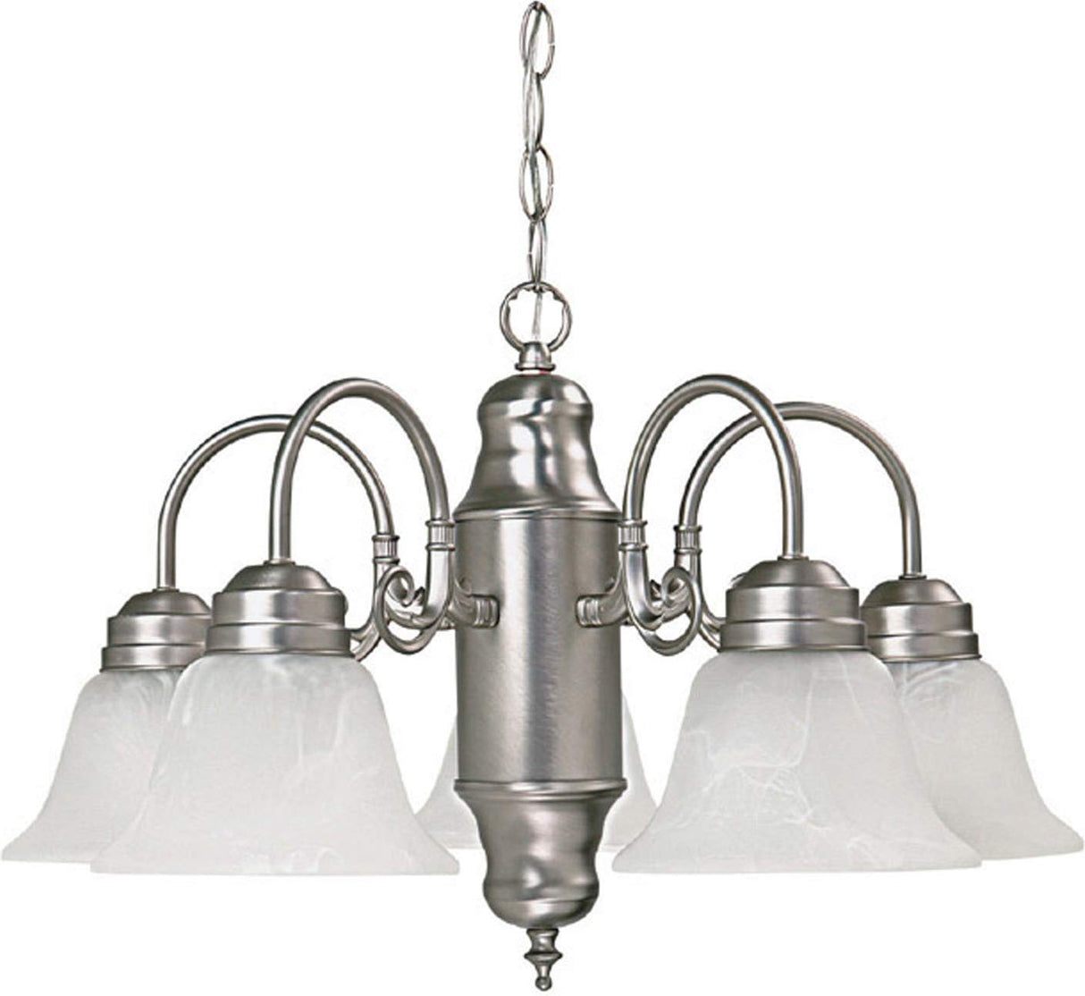 Capital Lighting 3255MN-118 David 5 Light Chandelier Matte Nickel