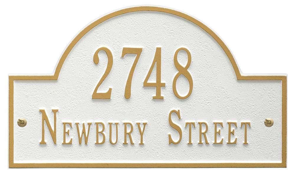 Whitehall 1004WG - Arch Marker - Standard Wall - Two Line