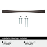 Amerock BP37232ORB Oil-Rubbed Bronze Cabinet Pull 6-5/16 inch (160mm) Center-to-Center Cabinet Hardware Vaile Furniture Hardware Drawer Pull