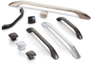 Jeffrey Alexander 4288BNBDL 288 mm Center-to-Center Brushed Pewter Square Sonoma Cabinet Pull