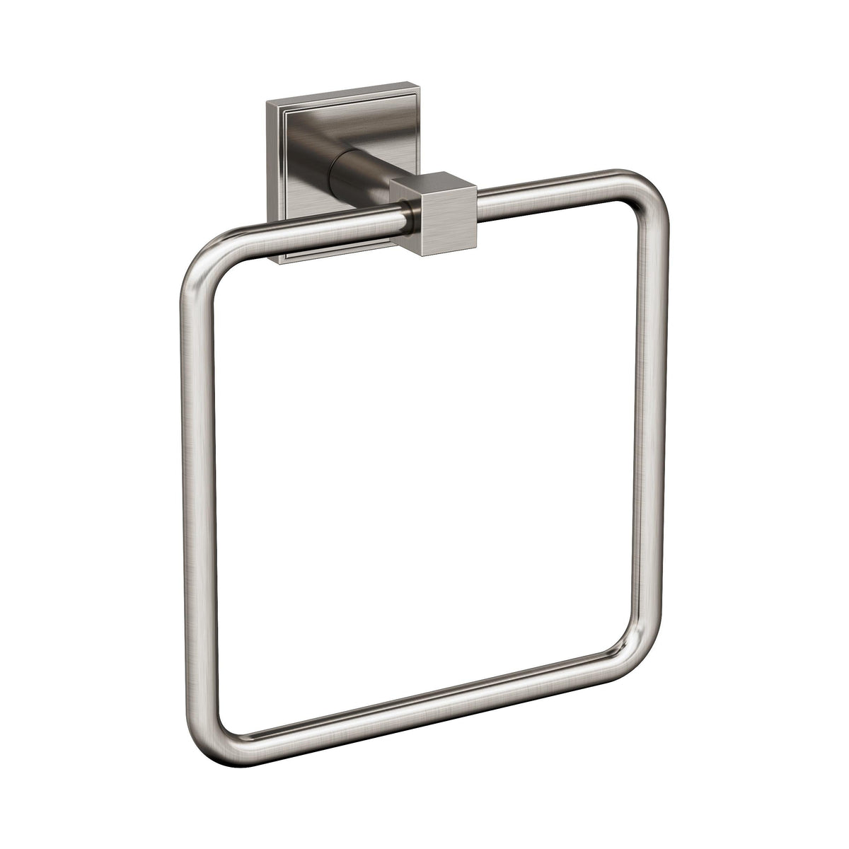 Amerock BH36072G10 Brushed Nickel Towel Ring 7-1/16 in (179 mm) Length Towel Holder Appoint Hand Towel Holder for Bathroom Wall Small Kitchen Towel Holder Bath Accessories