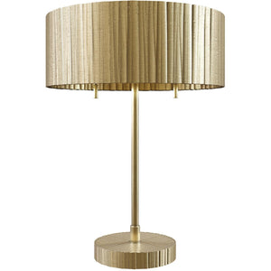 Alora TL361216VB KENSINGTON 2 LIGHT TABLE LAMP BRUSHED BRASS