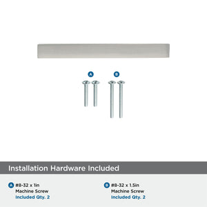 Amerock Cabinet Pull Satin Nickel 3 inch (76 mm) Center to Center Monument 1 Pack Drawer Pull Drawer Handle Cabinet Hardware