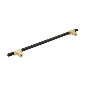 Amerock Cabinet Pull Brushed Gold/Matte Black 10-1/16 inch (256 mm) Center to Center Urbanite 1 Pack Drawer Pull Drawer Handle Cabinet Hardware