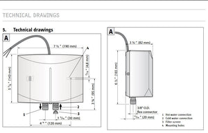 Stiebel Eltron 220816 Mini 3 Tankless Water Heater, White