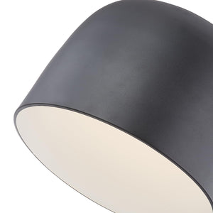 Kuzco FM44912-BK/WH CAYNE 12" FM BLACK/WHITE  16W LED 90 3000K AC LED