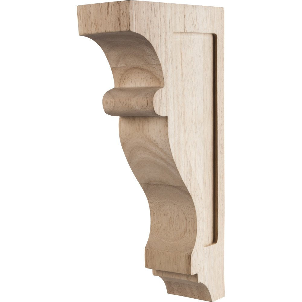 Hardware Resources CORW-3HMP 3-1/2" W x 10" D x 16" H Hard Maple Contour Corbel