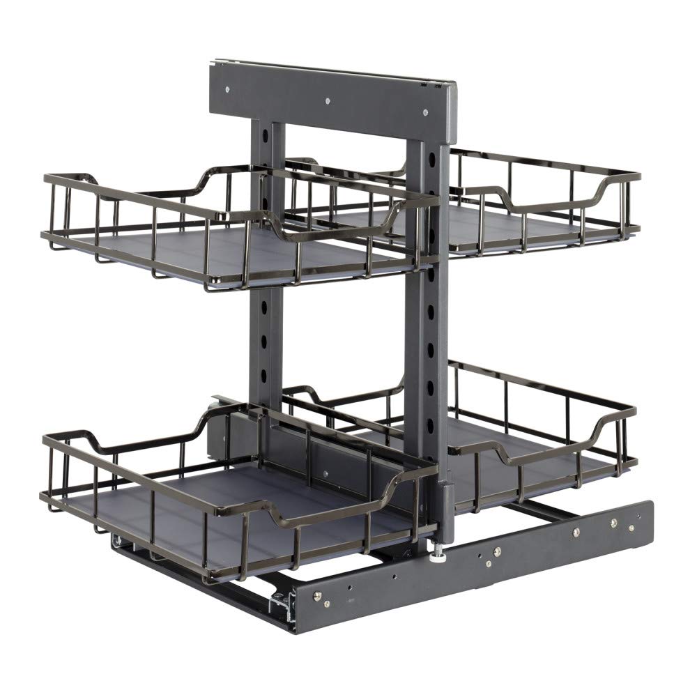 Hardware Resources SWS-BCFH18BN 18" Black Nickel STORAGE WITH STYLE® Full-Height Blind Corner Organizer