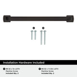 Amerock BP36896ORB Oil-Rubbed Bronze Cabinet Pull 6-5/16 inch (160mm) Center-to-Center Cabinet Hardware Surpass Furniture Hardware Drawer Pull
