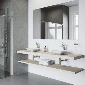 VIGO Waterfall 11.5 inch H Single Hole Single Handle Bathroom Faucet in Brushed Nickel - Vessel Sink Faucet VG03002BN
